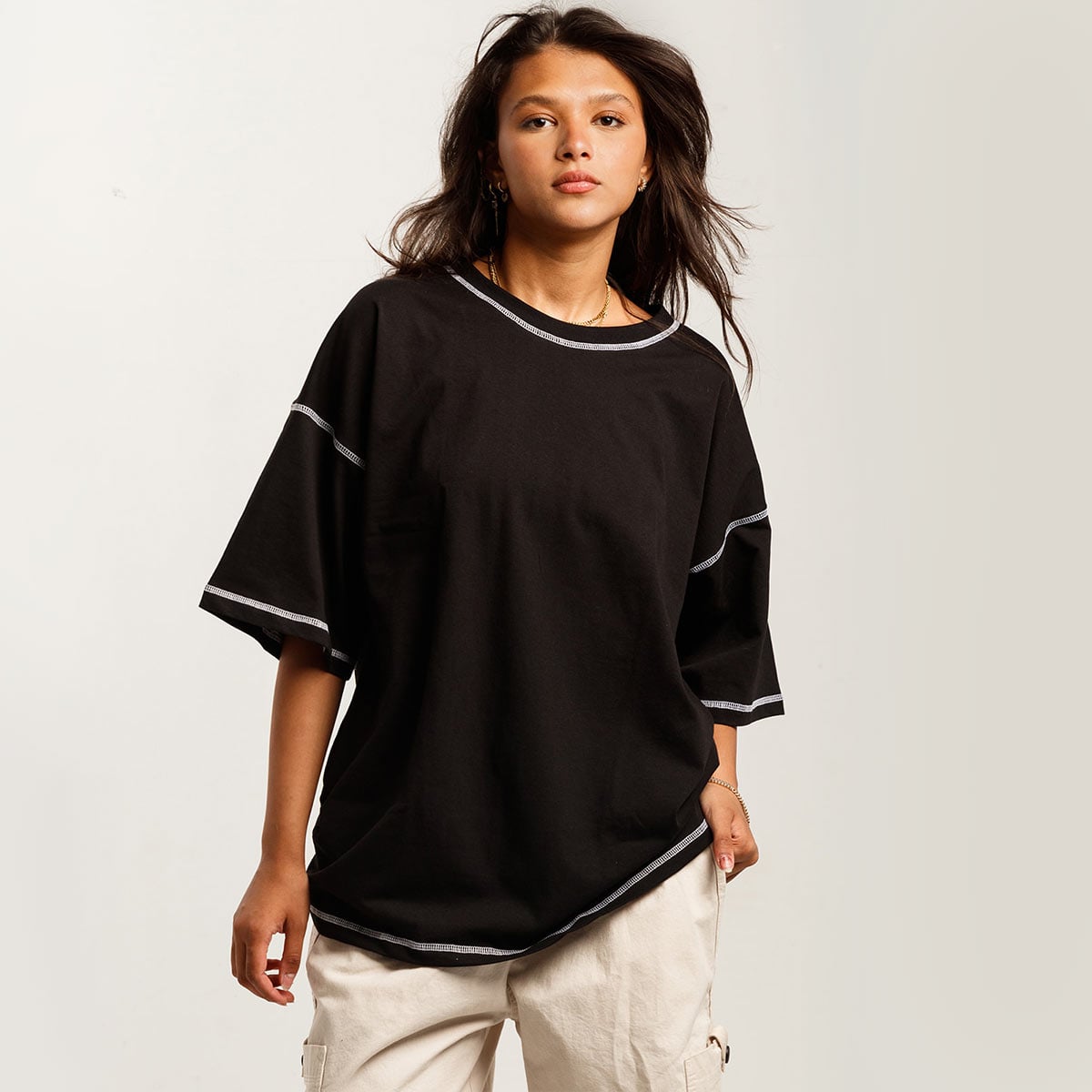 Stitched Oversized T-Shirt