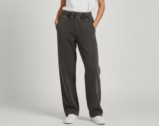 Sweatpants Washed Dark Grey