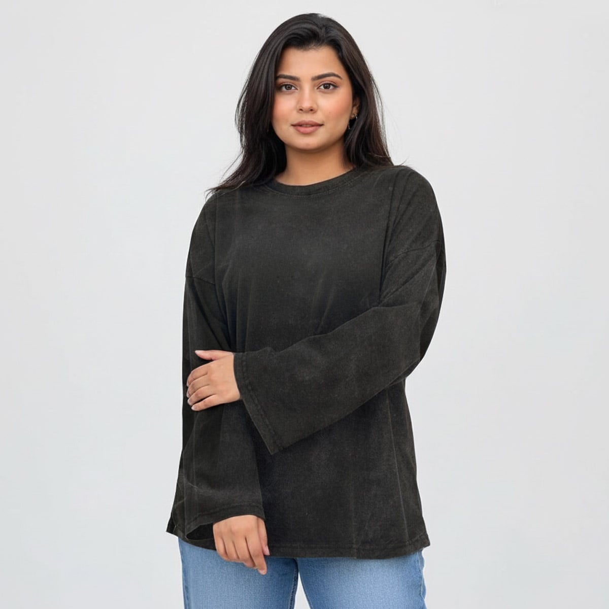 Washed Oversized Long Sleeves