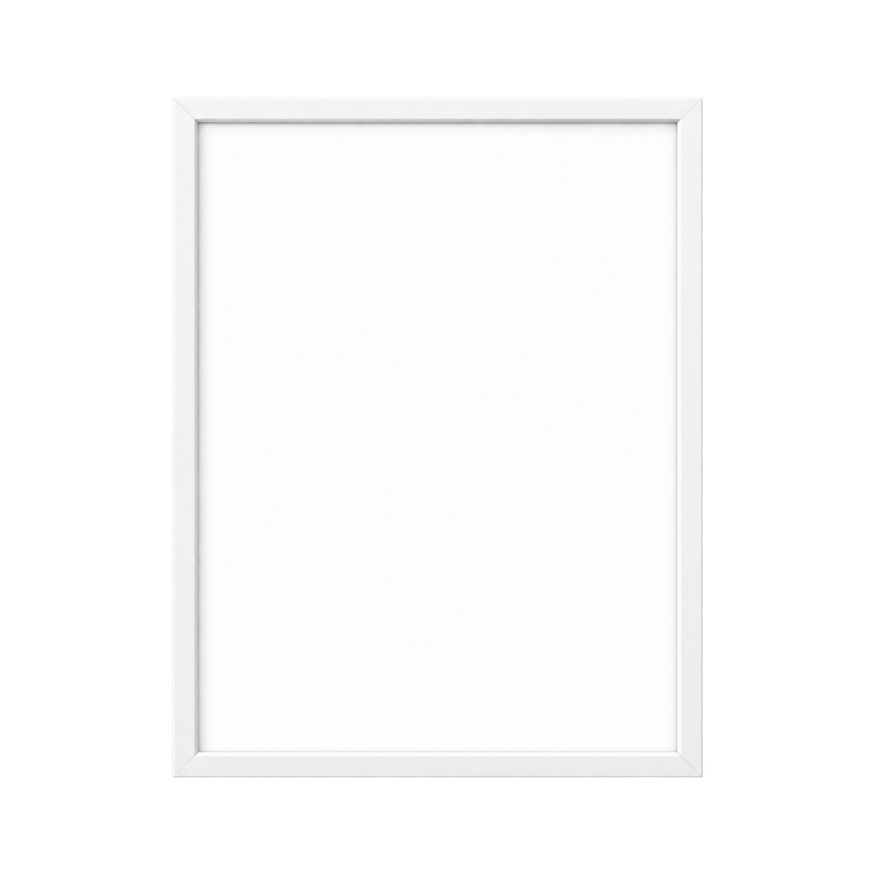 White Framed Poster